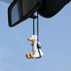 Cute Swinging Panda Car Mirror Accessories Fun Interior Rearview Mirrors Ornaments Decoration (Cute Panda)