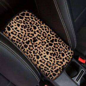 Stylish Cow Print Auto Center Console Pad,Car Armrest Pad Car Armrest Seat Box Cover Protector for Most Vehicle, SUV, Truck, Car