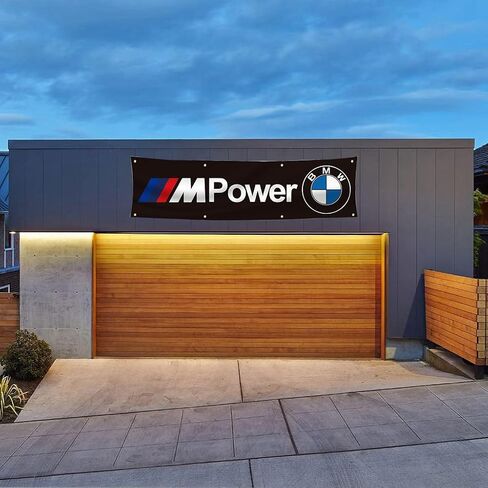 لافتة طاقة IIIM علم مقاس 2 × 8 أقدام لمحبي BMW علم إصلاح السيارات وديكور مرآب السباق in Saudi Arabia