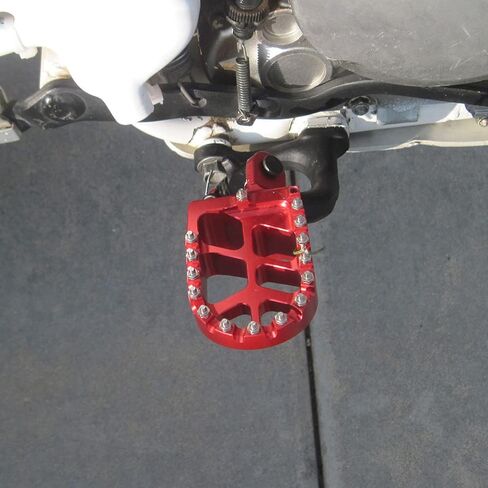 مساند دواسات أوتاد قدم واسعة من Billet MX - لـ CR80 96-05 XR250 XR400 96-05 XR350R 83-84 XR600R 89-00 XR650L 96-16 XR650R 00-05 أحمر in Kuwait