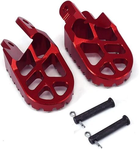 مساند دواسات أوتاد قدم واسعة من Billet MX - لـ CR80 96-05 XR250 XR400 96-05 XR350R 83-84 XR600R 89-00 XR650L 96-16 XR650R 00-05 أحمر in Kuwait