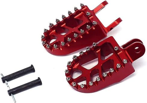 مساند دواسات أوتاد قدم واسعة من Billet MX - لـ CR80 96-05 XR250 XR400 96-05 XR350R 83-84 XR600R 89-00 XR650L 96-16 XR650R 00-05 أحمر in Kuwait