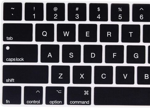 غطاء لوحة مفاتيح باللغة الإنجليزية من السيليكون الناعم متوافق مع أجهزة MacBook Pro مقاس 13 بوصة و15 بوصة مع موديلات Touch Bar: A2159 / A1989 / A1990 / A1706/ A1707 - إصدار 2019 2018 2017 2016 - وردي فاتح in Kuwait