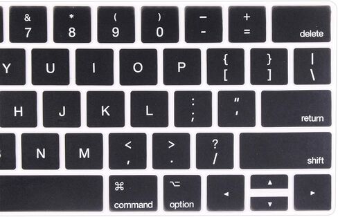 غطاء لوحة مفاتيح باللغة الإنجليزية من السيليكون الناعم متوافق مع أجهزة MacBook Pro مقاس 13 بوصة و15 بوصة مع موديلات Touch Bar: A2159 / A1989 / A1990 / A1706/ A1707 - إصدار 2019 2018 2017 2016 - وردي فاتح in Kuwait