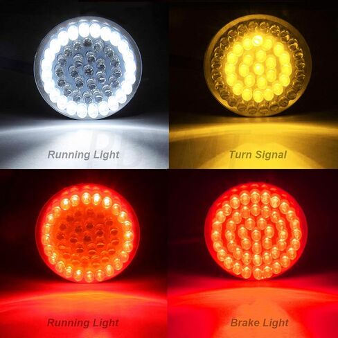 PBYMT 1157 مصباح إشارة الانعطاف LED، ضوء تشغيل أمامي خلفي، غطاء عدسة دخان رصاصة 2 بوصة متوافق مع Harley Dyna Touring Electra Glide Street Glide Road King Roag Glide 1997-2024 in Saudi Arabia