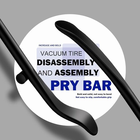 قطعتان من قضيب الإطارات، مكواة الإطارات، 34645 حامل الإطارات وحديد الفك، أداة إزالة تغيير الإطارات بدون أنابيب، شريط الإطارات لصيانة السيارات، 38 بوصة × 4/5 بوصة، أسود، للشاحنات والسيارات والمقطورات والحافلات والمزيد. in Kuwait