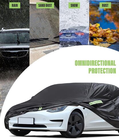 RACOONA Car Covers,Car Covers for Automobiles,Car Cover Waterproof All Weather,Car Accessories Universal Car Rain Sun UV Protection Snow Cover (Custom Fit Camry Accord) in Saudi Arabia