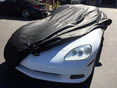 غطاء سيارة كبير الحجم لسيارة C6 2005-2013 كورفيت أسود in Kuwait