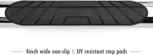 قضبان Nerf مقاس 4 بوصات من MaxMate متوافقة مع 2019-2024 Chevy Silverado GMC Sierra 1500؛ 2020-2024 2500 3500HD | كابينة الطاقم | WB2C42037 | لوحات تشغيل القضبان الجانبية in Kuwait