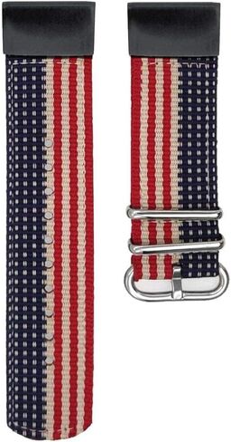 سوار ساعة 26 ملم لـ Garmin Fenix ​​6X Pro/Sapphire، حزام معصم من النايلون المنسوج بنمط العلم الأمريكي مع مشبك من الفولاذ المقاوم للصدأ لـ Garmin Fenix ​​5X/Fenix ​​5X Plus، Fenix ​​3، متعدد الألوان in Kuwait