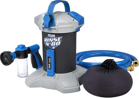 نظام غسيل السيارات Unger Professional Rinse 'n' Go Spotless مع فلتر إزالة الأيونات - نظام مياه نظيف، مياه منزوعة الأيونات، نتائج خالية من الخطوط، رائع للقوارب والسيارات والمركبات الترفيهية والألواح الشمسية in Kuwait