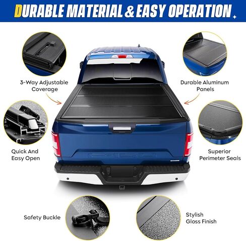 AEagle Soft Roll-up Truck Bed Tonneau Cover for 2019-2023 Ram 1500 New Body (Excl. Classic), Fleetside 5.7 ft 67 in Bed Without rambox, AETRD049-DG1923 in Kuwait
