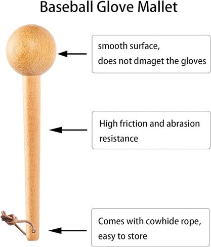 مطرقة قفاز البيسبول، مطرقة تشكيل لكسر القفازات في مجموعة قفاز البيسبول البيسبول، قفاز الماسك، شكل القفازات، مقبض خشبي، مع كرة بلاستيكية، غلاف قفازات البيسبول، ملحقات قفازات البيسبول in Kuwait