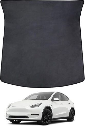 Model Y Trunk Mats Velvet Cargo Mats Compatible with Tesla Model Y 2023 2022 2021 2020 Custom Fit All Weather Cargo Liner Rear Trunk Liner Interior Accessories in Kuwait