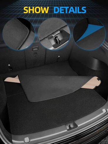 Model Y Trunk Mats Velvet Cargo Mats Compatible with Tesla Model Y 2023 2022 2021 2020 Custom Fit All Weather Cargo Liner Rear Trunk Liner Interior Accessories in Kuwait