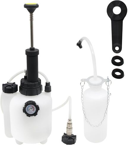 2L Manual Brake Fluid Bleeder Exchange Pump, Making Brake Oil Changes Quickly and Easily, Apply to Most Brake Mast Cylinder Reservoirs, One Person Professional Brake Bleeder Kit in Kuwait