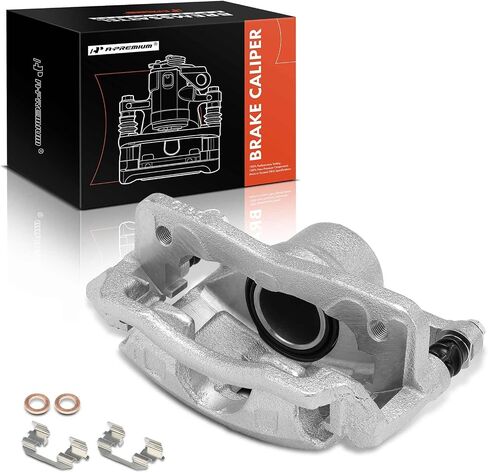 مجموعة فرجار قرص الفرامل A-Premium مع دعامة متوافقة مع موديلات مختارة من Acura وHonda - Civic، EL 2001-2005، L4 1.7L - جانب الراكب الأمامي الأيمن in Saudi Arabia