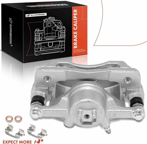 مجموعة فرجار قرص الفرامل A-Premium مع دعامة متوافقة مع موديلات مختارة من Acura وHonda - Civic، EL 2001-2005، L4 1.7L - جانب الراكب الأمامي الأيمن in Saudi Arabia