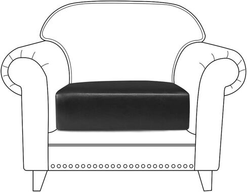 أغطية وسائد مقعد الأريكة المصنوعة من جلد البولي يوريثان من ANMINY، غطاء قابل للتمدد ومضاد للانزلاق، واقي أثاث فائق النعومة مع قاعدة مرنة (مقعدين، رمادي) in Kuwait