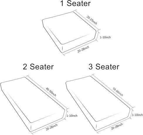 أغطية وسائد مقعد الأريكة المصنوعة من جلد البولي يوريثان من ANMINY، غطاء قابل للتمدد ومضاد للانزلاق، واقي أثاث فائق النعومة مع قاعدة مرنة (مقعدين، رمادي) in Kuwait