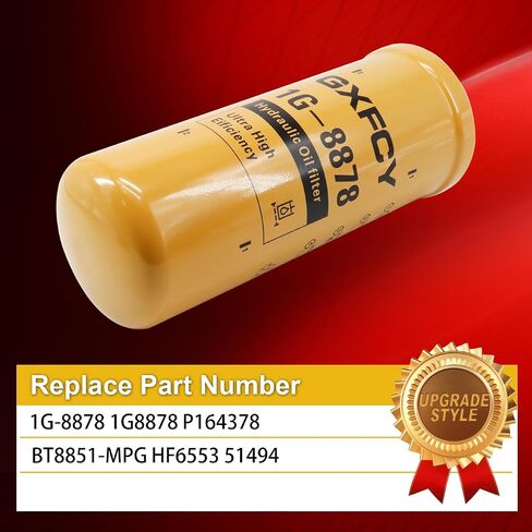 1G-8878 Hydraulic Filter Replace for BT8850-MPG BT8851-MPG HF6553 P164378 P164384 BT8862 51495 51494 6598903 666881 Compatible with Caterpillar Bobcat Excavators Skid Steer Loaders Track Loaders in Saudi Arabia
