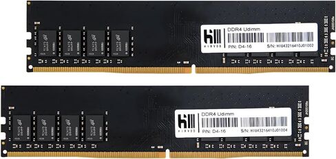 DDR4 RAM 32GB (2x16GB) 3200MHz 288-pin CL16 1.35V Intel XMP 2.0 UDIMM ذاكرة الكمبيوتر - أسود in Kuwait