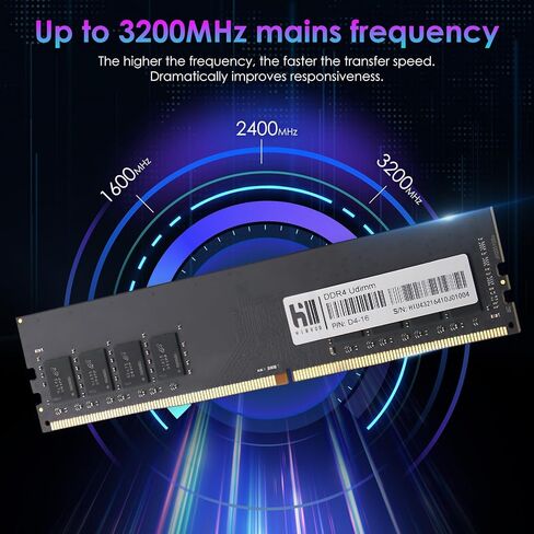 DDR4 RAM 32GB (2x16GB) 3200MHz 288-pin CL16 1.35V Intel XMP 2.0 UDIMM ذاكرة الكمبيوتر - أسود in Kuwait