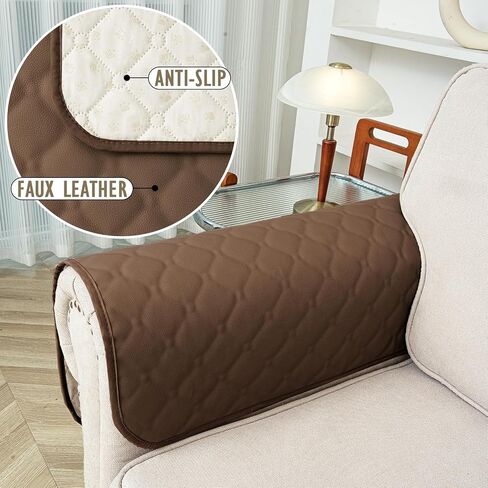 fuguitex Waterproof Dog Blanket Faux Pu Leather Couch Cover Non-Slip Sofa Cover for Sectional Couch Protector Cat(30 * 97,Grey) in Saudi Arabia