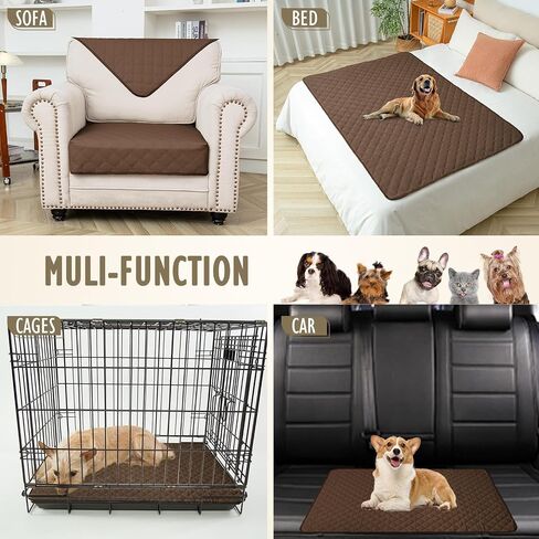 fuguitex Waterproof Dog Blanket Faux Pu Leather Couch Cover Non-Slip Sofa Cover for Sectional Couch Protector Cat(30 * 97,Grey) in Saudi Arabia