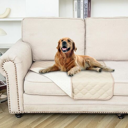 fuguitex Waterproof Dog Blanket Faux Pu Leather Couch Cover Non-Slip Sofa Cover for Sectional Couch Protector Cat(30 * 97,Grey) in Saudi Arabia