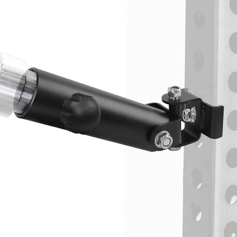 A2ZCARE Power Rack Mounted Landmine Attachment, T Bar Row Landmine Base, Fit 2-inch Olympic Row Bar, Compatible with 3x2 & 3x3 inch Power Cage in Kuwait