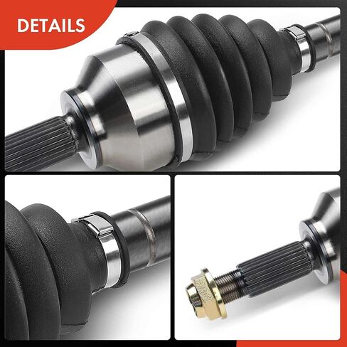 A-Premium Pair (2) Front CV Axle Shaft Assembly Compatible with Ford Focus 2005-2011 2.0L, Focus 2005-2007 2.3L, Focus 2007-2011 2.5L, Driver and Passenger Side, Replace# 8S4Z3B436B, 8S4Z3B437B in Kuwait