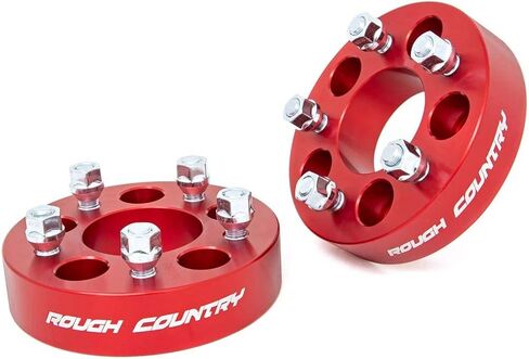 Rough Country 1.5" Wheel Spacers for 97-06 Jeep Wrangler TJ | 84-01 XJ - 1090RED in Saudi Arabia