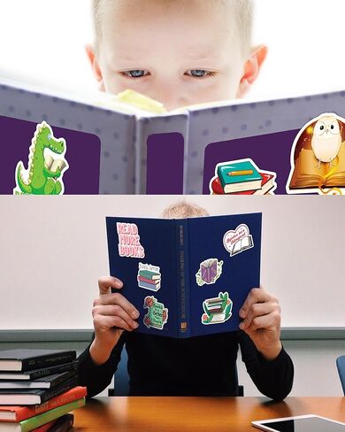 مجموعة من 100 قطعة من ملصقات كتب القراءة لأجهزة الكمبيوتر المحمول الخاصة بزجاجة المياه، وملصقات لمحبي الكتب للأطفال البالغين من محبي الكتب، ومكافآت قراءة المعلمين للطلاب، وديكورات هدايا الكتب بكميات كبيرة in Kuwait