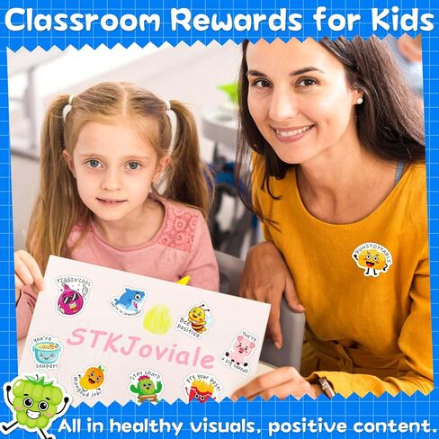stkjoviale 1000 جهاز كمبيوتر شخصى ملصقات مكافأة Punny للأطفال، ملصقات المعلم للطلاب الابتدائية لطيف تحفيزية ملصقات الفصول الدراسية الحوافز ملصقات التورية الفينيل اللوازم المدرسية in Kuwait