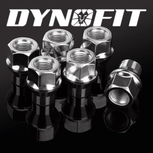 Dynofit 12x1.5 صواميل العروة المفتوحة الممتدة لفواصل العجلات السميكة، 12 مم × 1.5 ET صواميل العروة لحافة الألومنيوم ما بعد البيع، صواميل موالف ساق ممتدة 7 مم متوافقة مع عجلة عروة Toyota Tacoma Tundra 6 in Kuwait