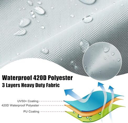 100% Waterproof 15 ft 16 ft Kayak Cover Accessories, Thickened Canoe Cover with 5 Straps for Heavy Wind, Dust & UV Protection SUP Paddle Board Cover for Indoor/Outdoor Storage 14.7-16 ft in Saudi Arabia