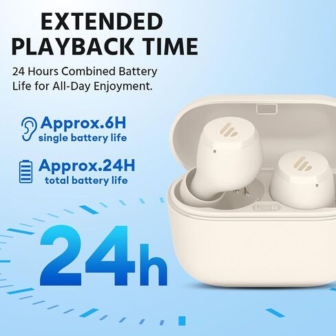Edifier X3 Lite True Wireless Earbuds, AI Call Noise Cancellation, Bluetooth 5.3, IP55 Waterproof, Touch Control, 24H Playtime, Built-in Dual Microphones, Comfortable Fit, App Customization, Gray in Saudi Arabia