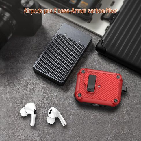 R-FUN for AirPods 4 Case with Lock Magnetic Lid MagSafe, Black in Kuwait