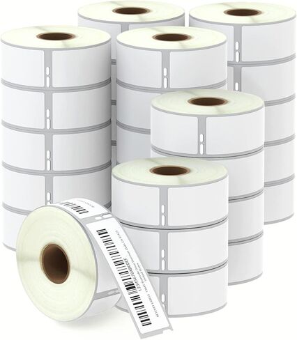 BETCKEY - Compatible DYMO 30252 (1-1/8" x 3-1/2") Address & Barcode Labels - Compatible with DYMO Labelwriter 450, 4XL, NOT Fit 550 & 5XL [28 Rolls/9800 Labels] in Kuwait