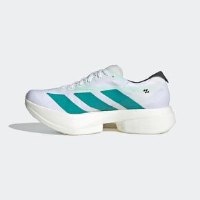 adidas FTWWHT/PURTEA Women's Adizero Adios PRO 4 W FTWR whitePure Teal/Carbon 10 US, Wide