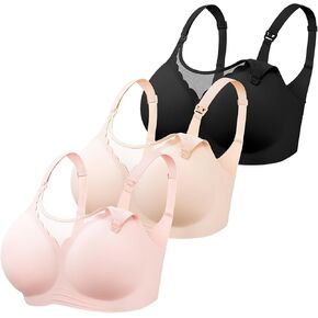 Nursing Bras for Breastfeeding, Seamless Ultra Comfort Breathable Maternity Bras, Natural Shape Pregnancy Bras
