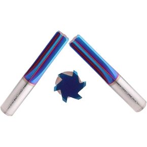 Reamer HRC68 4Flutes H7 with 50mm 60mm Tungsten Carbide Reamers Straight Groove H7 Alloy Nano Blue Coating CNC Tools Reamers(5.5x30x60x4T H7)