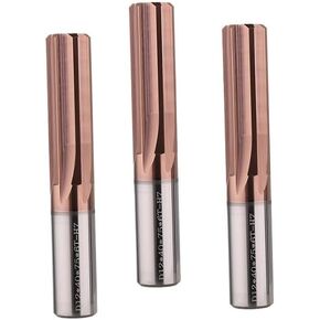 Reamer HRC60 6 Flutes with 75mm Tungsten Steel Reamer Extended Straight Groove Coated H7 Alloy Machine Reamer(11x40x75x6T H7)