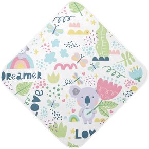 Pigsaly Colorful Cartoon Car Hot Air Balloon Hooded Baby Towel Rocket Airplane Ship Car Baby Bath Towel Unisex Soft Organic Cotton Washcloths Toddlers Shower Gifts for Boys Girls Newborn 35 x 35 in