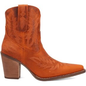 Dingo Womens Rocky Prosidered Toe Boots Casual Boots High Heel 3 "& Up - Brown