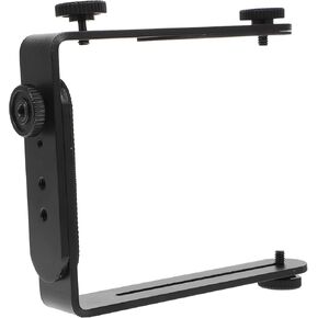 DOITOOL Adjustable Camera Bracket Mount L-Shape Flash Light Bracket for DSLR Camera