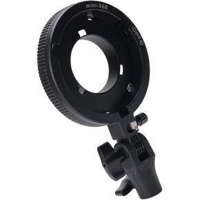 S Type Bracket Bowens Mount Holder, Camera Flash Mount Adapter, for Speedlite Flash Snoot, for LED Light Softbox Beauty Dish Reflector Umbrella