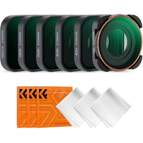 K & F Concept ND CPL Filter Set متوافق مع GoPro Hero 13 Black ، 6pack ND8 ND16 ND32 ND64 ND1000 CPL الكثافة المحايدة.