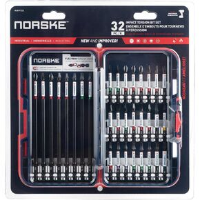 Norske Tools NIBPI723 Impact Torsion, 32 PC Screwdriver Bit Set